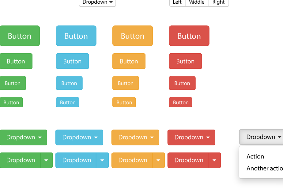 Buttons using a global swatch