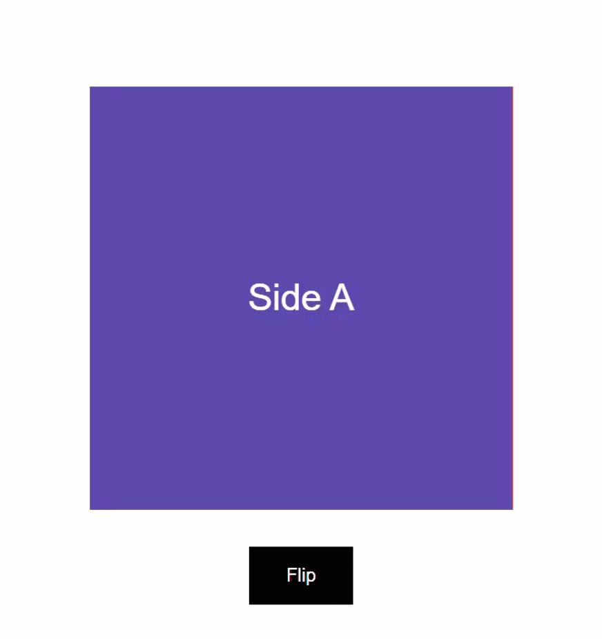 Example of an Angular flip animation flipping the opposite direction