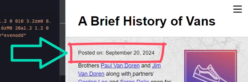 Example of a date formatted with the Angular Date Pipe and a format value of longDate