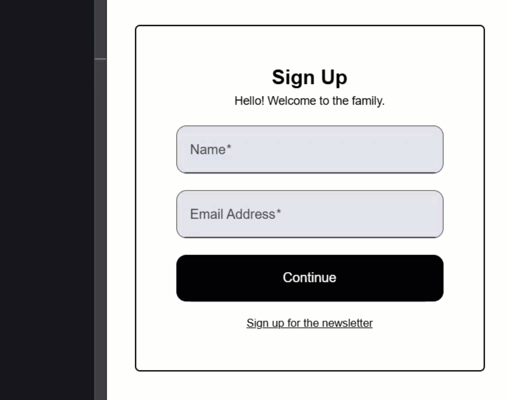 Example using un-scoped global styles to override the styles for the Angular Material Form Field component