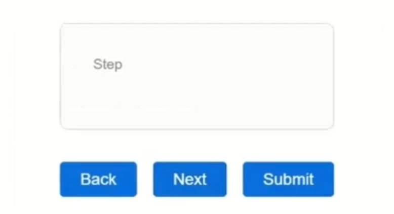 Screenshot of the wizard with error when navigating past the last step