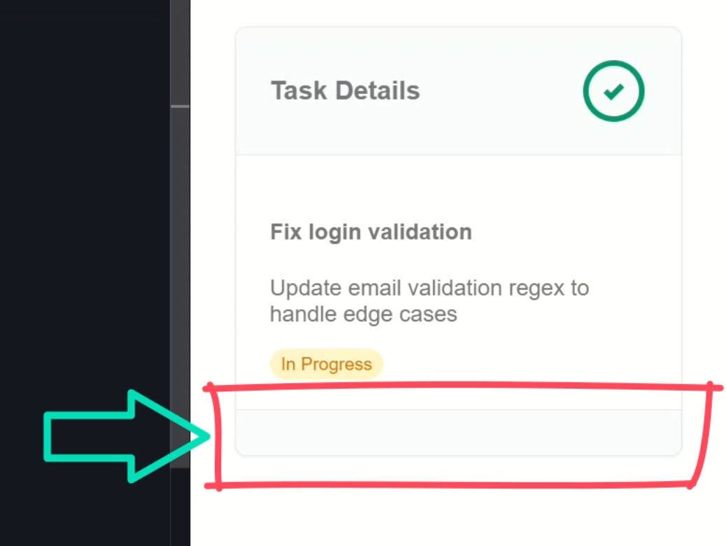 The card component with wrapping navigation markup even though the component is not rendered