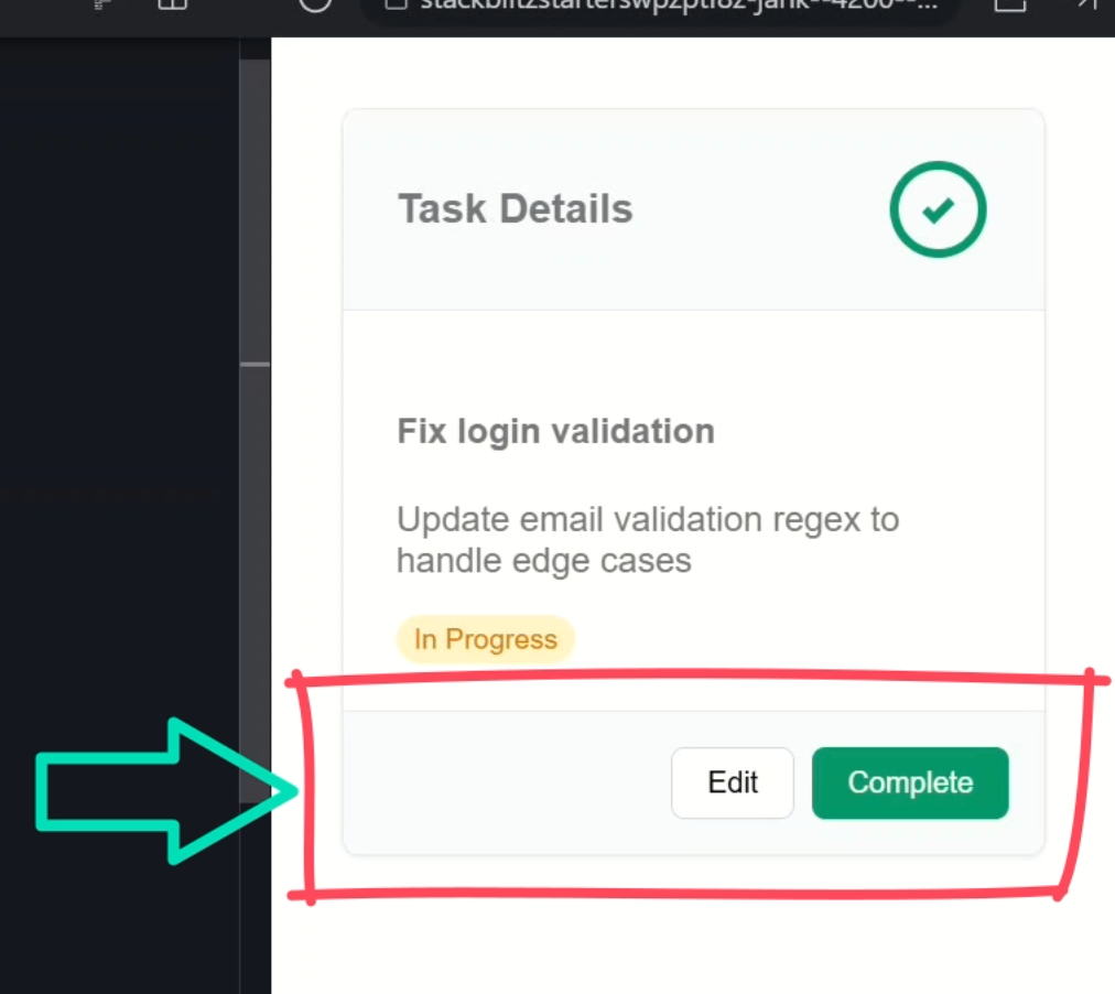 An example of the navigation component inserted using ng-content and the select attribute