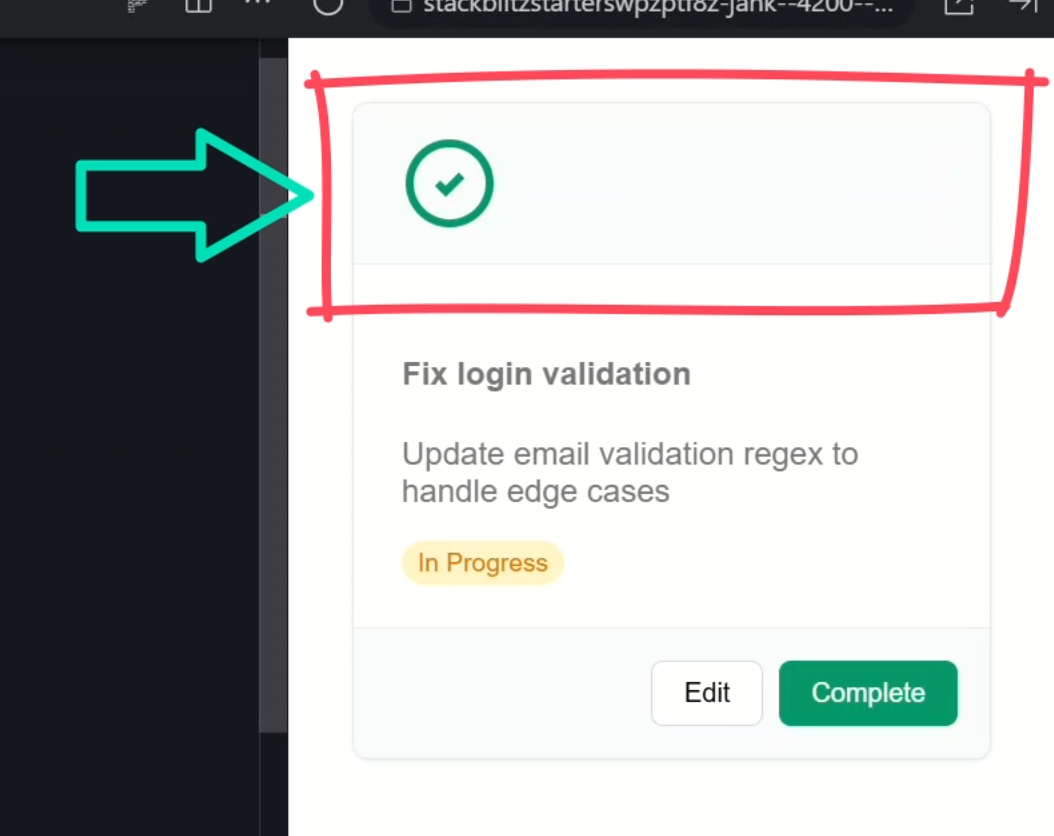 An example of slot surrounding markup still showing when the slot is not used