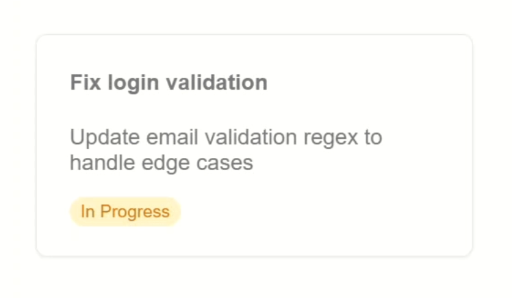 The card component with the conditional wrapping markup for the navigation slot