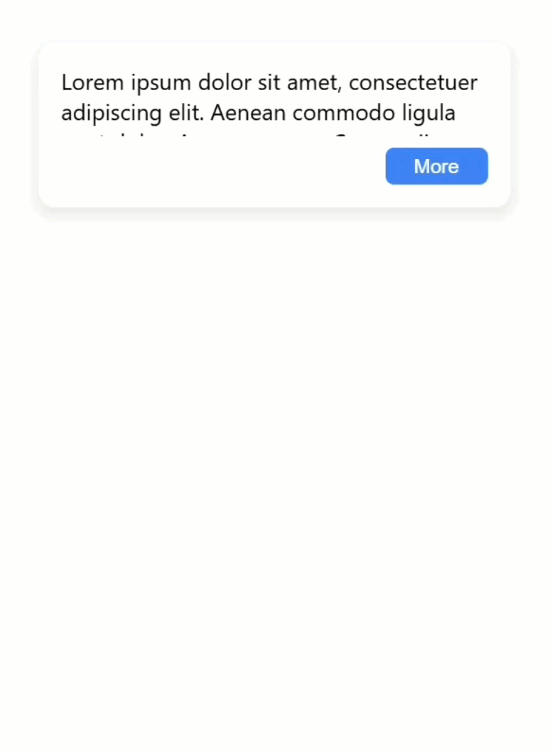The toggle height component set up to now properly toggle but without transitions and without the fade effect