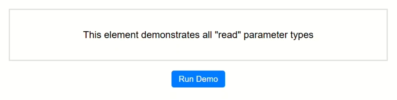 The demo app before any changes