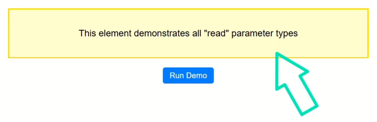 The demo app after adding the highlighted class