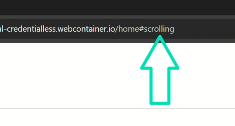 The fragments are properly added to the URL