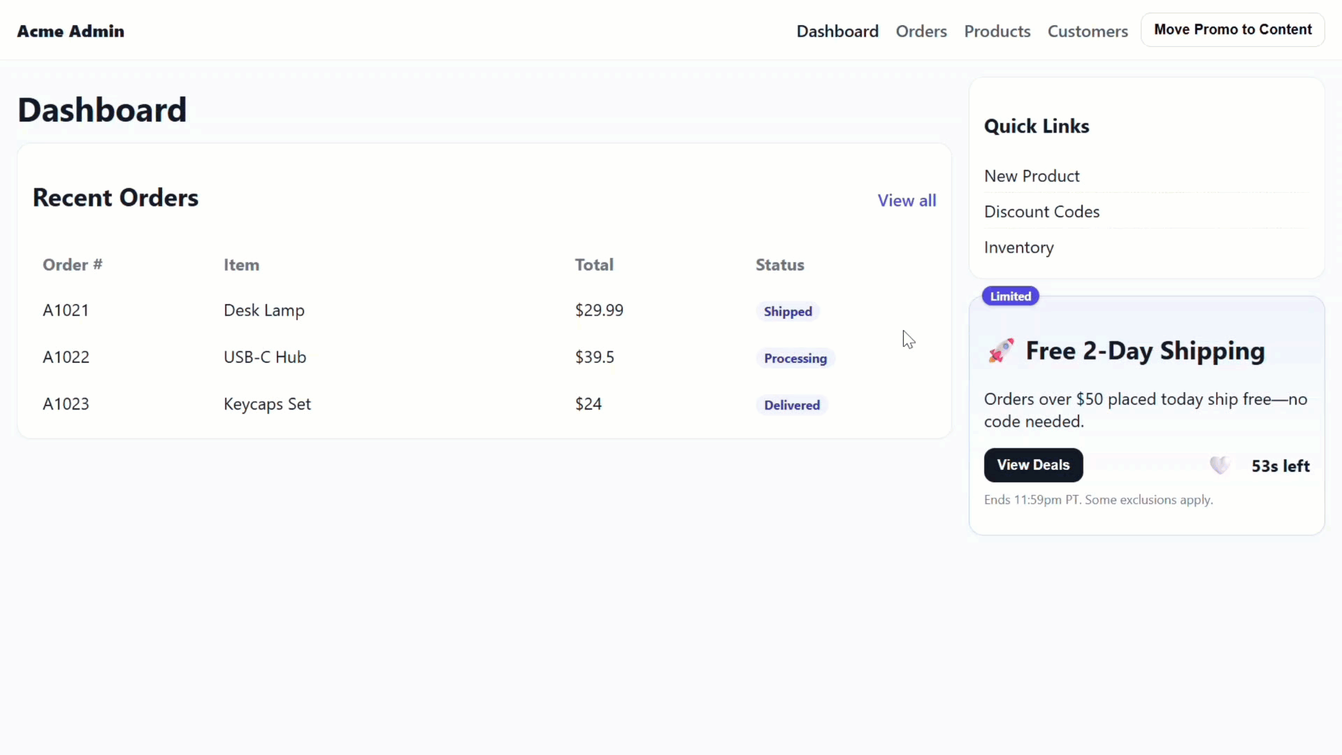 The promo banner moving but no persisting state using ng-template and ngTemplateOutlet