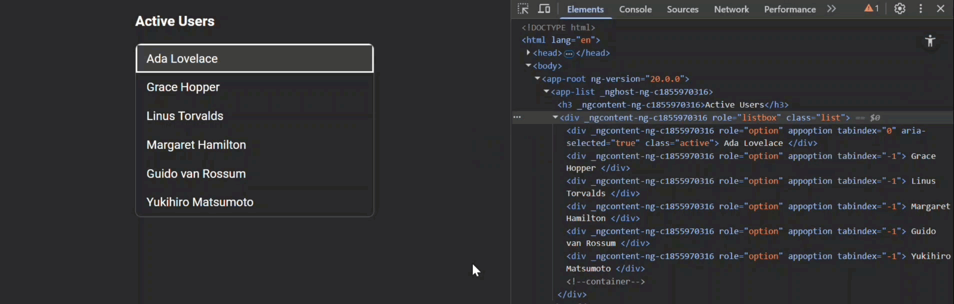 Both keyboard and mouse interactions stay in sync
