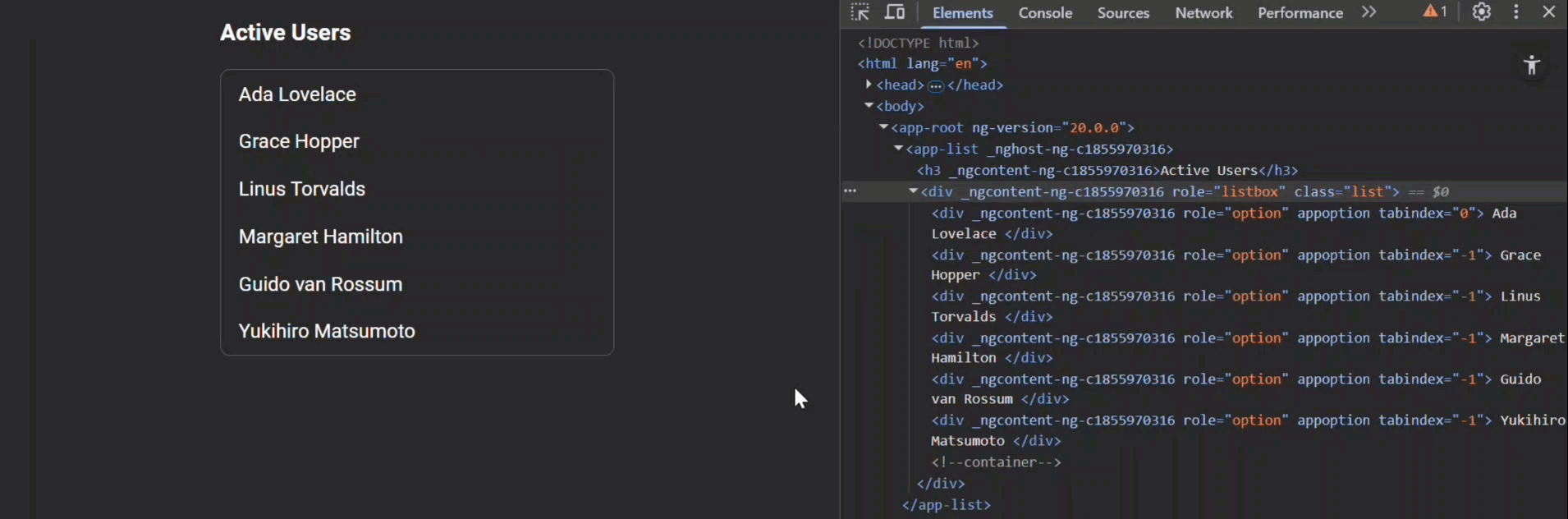 The ListKeyManager with circular navigation and home/end functionality