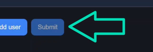 The dynamic form with the submit button disabled because the form is invalid