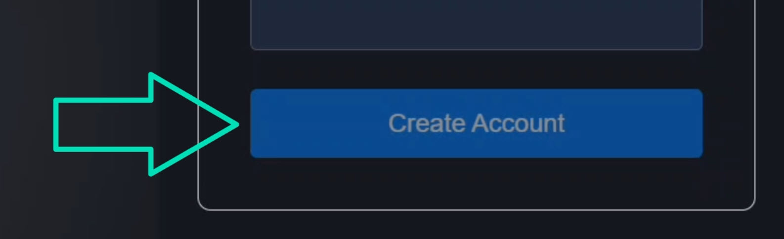 The signup form with a username field entered with a valid username showing the button is still disabled because the email field is still empty