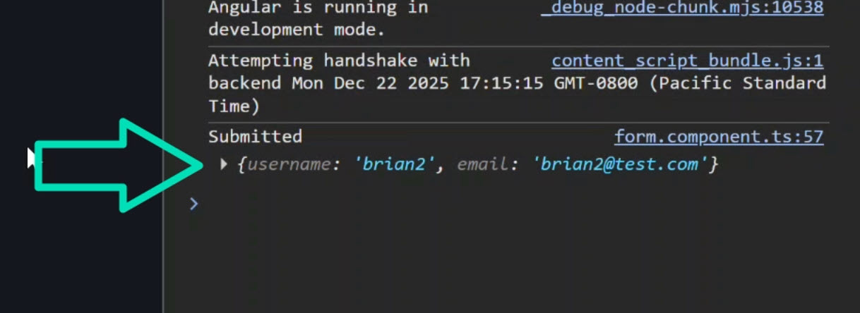 Form successfully submitted with valid data