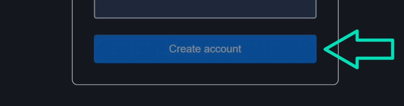 The signup form submit button disabled because the form is invalid
