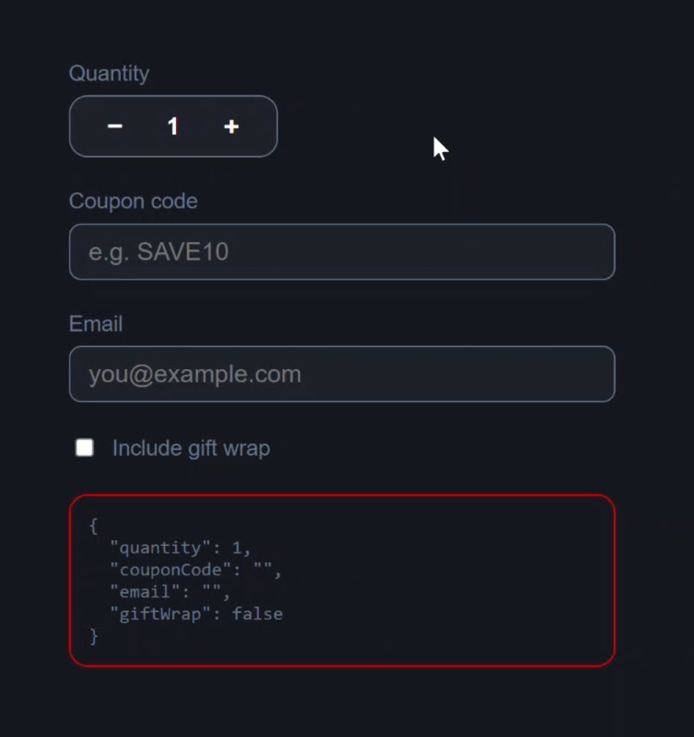 The updated form still works perfectly with the new Signal-based child control