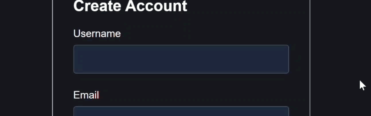 Typing in the username field with debounced async validation with the new debounce option