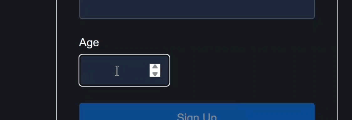 The number input with a mousewheel