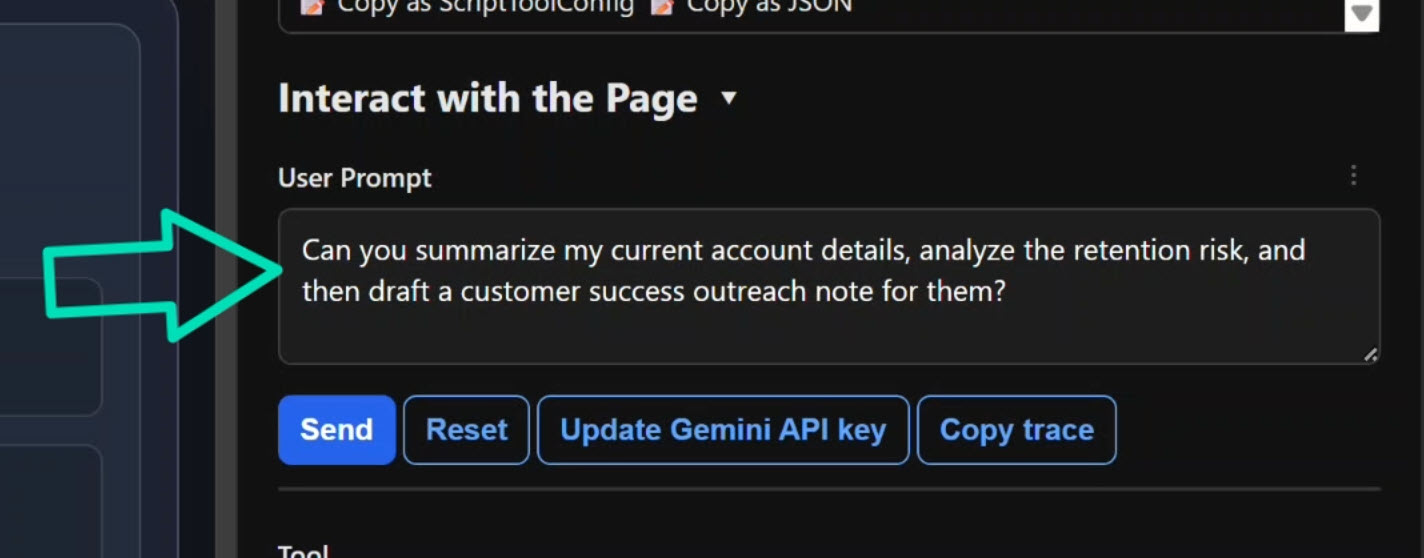 Gemini understanding the tools available