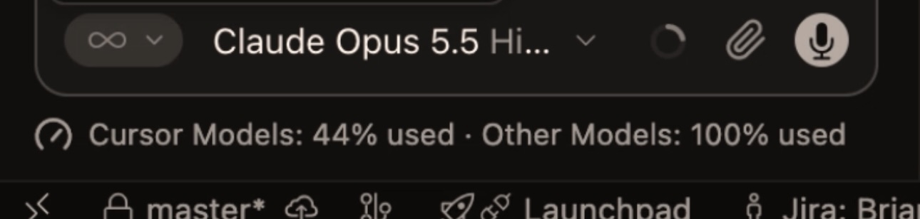 Cursor Settings → Agents → Usage Summary
